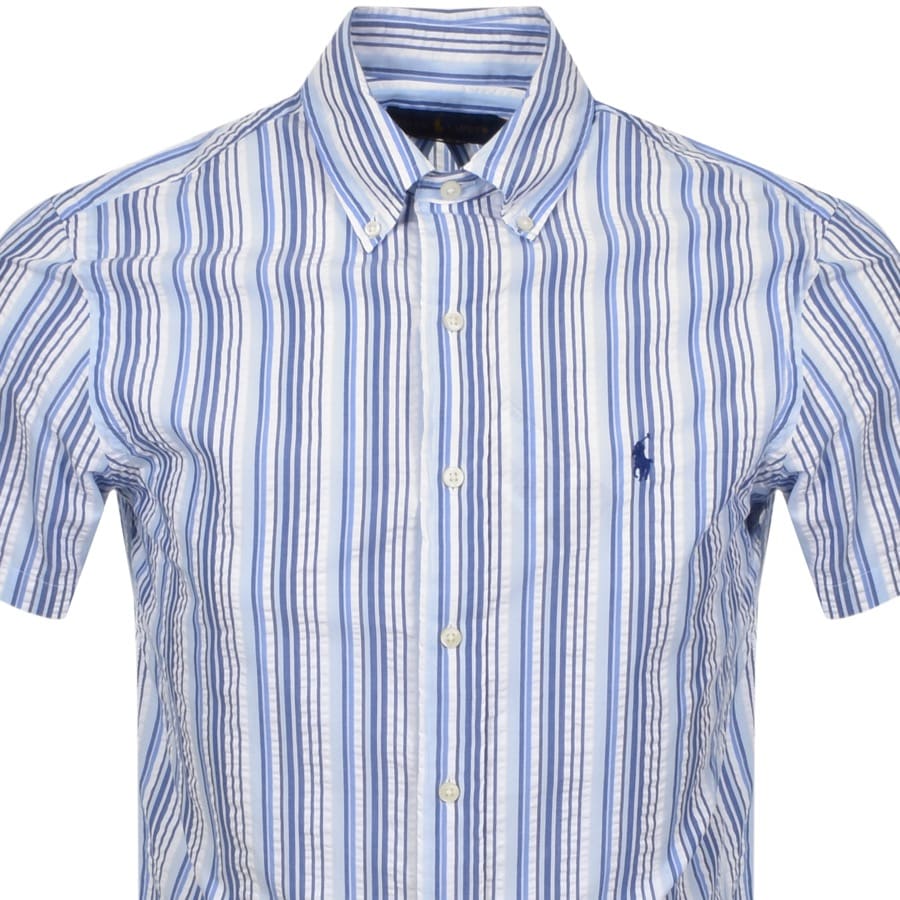 Alternative Image for ProductRalph Lauren Seersucker Stripe Short Sleeved Shirt2